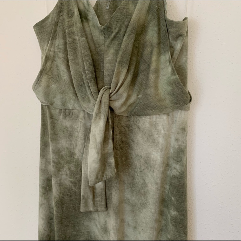 Entro Green Tie Dye Maxi Dress - Picture 3 of 8